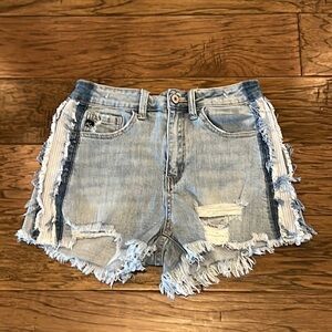 KanCan Distressed Shorts Mid Rise Size M